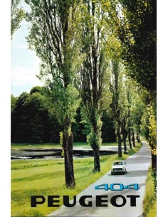 1969 PEUGEOT 404 SEDAN BROCHURE NEDERLANDS