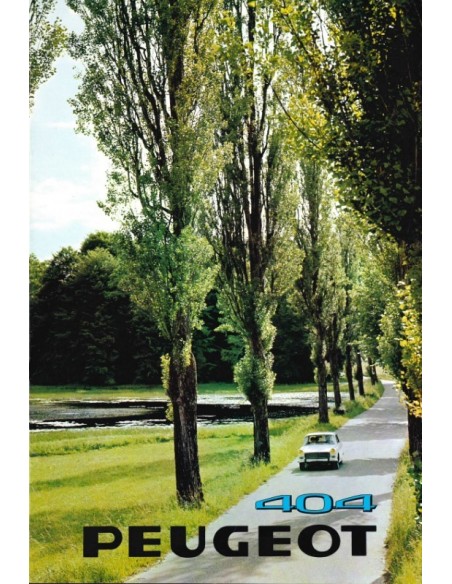 1969 PEUGEOT 404 SALOON BROCHURE DUTCH