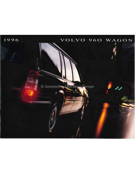 1996 VOLVO 960 WAGON BROCHURE ENGLISH (US)