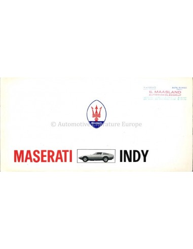 1970 MASERATI INDY BROCHURE