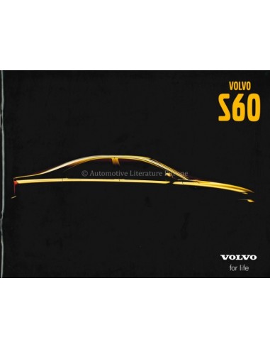 2001 VOLVO S60 BROCHURE ENGELS (USA)