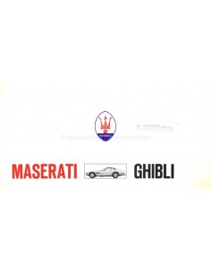 1970 MASERATI GHIBLI PROSPEKT