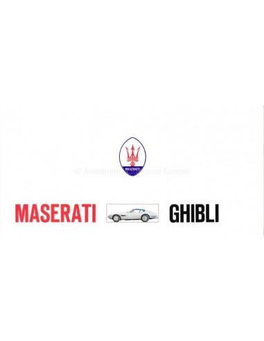 1970 MASERATI GHIBLI PROSPEKT