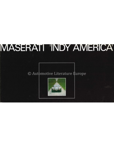 1973 MASERATI INDY AMERICA BROCHURE