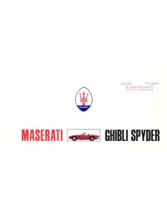 1969 MASERATI GHIBLI SPYDER PROSPEKT