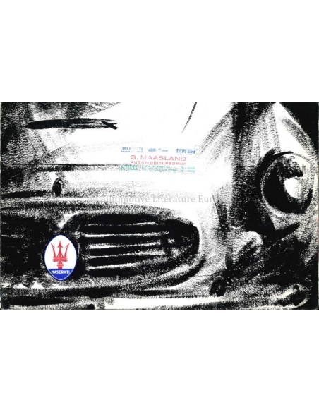 1961 MASERATI 3500 GT 2+2 TOURING BROCHURE