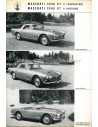 1962 MASERATI 3500 GT 2+2 COUPE CABRIOLET LEAFLET