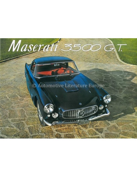 1959 MASERATI 3500 GT 2+2 TOURING BROCHURE