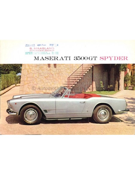 1959 MASERATI 3500 GT 2+2 TOURING PROSPEKT