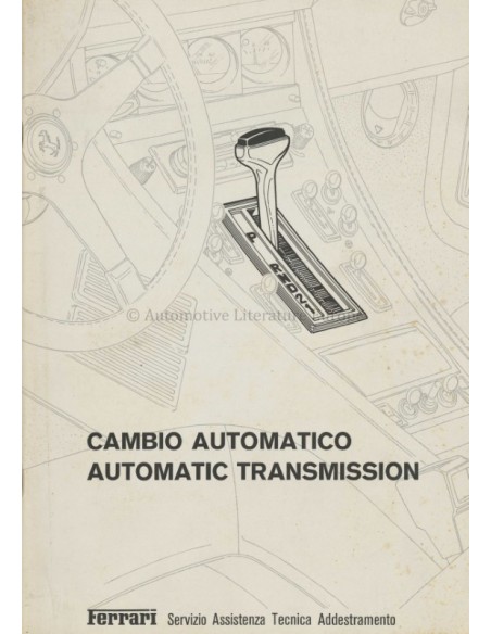 1978 FERRARI REPERATURANLEITUNG AUTOMATIKGETRIEBE 157/78