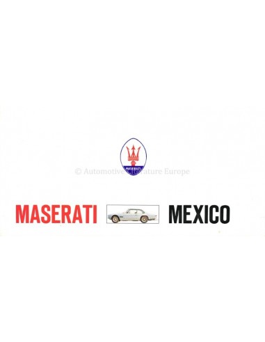 1971 MASERATI MEXICO PROSPEKT