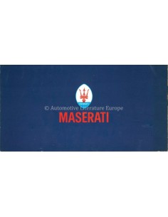 1974 MASERATI PORTFOLIO RANGE BROCHURE