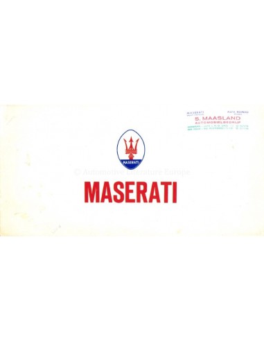 1971 MASERATI INDY GHIBLI & MEXICO BROCHURE