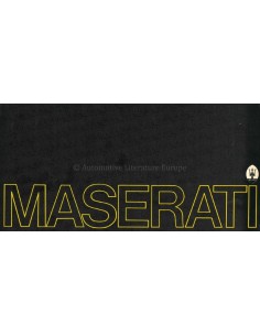 1973 MASERATI PROGRAMMA BROCHURE