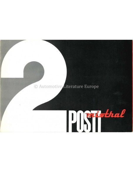 1965 MASERATI MISTRAL COUPE & SPIDER BROCHURE