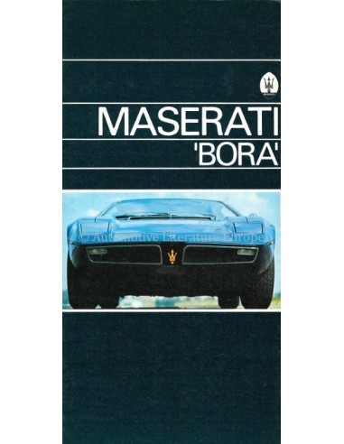 1974 MASERATI BORA BROCHURE ENGELS