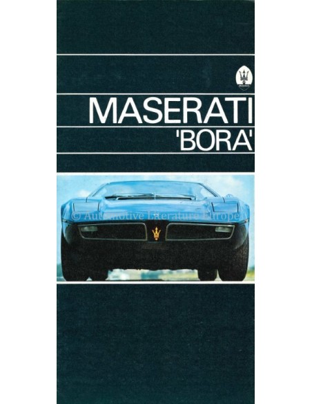 1974 MASERATI BORA BROCHURE ENGLISH