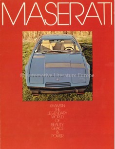 1974 MASERATI KHAMSIN BROCHURE ENGELS (VS)