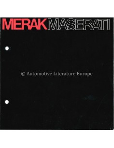 1972 MASERATI MERAK BROCHURE FRANS