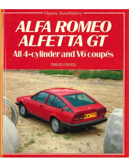 1985 ALFA ROMEO ALFETTA GT ALL 4-CYLINDER AND V6 COUPES BOOK ENGLISH