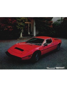 1978 MASERATI MERAK SS LEAFLET ENGLISH(US)
