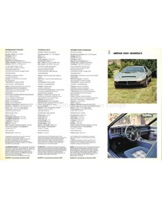 1978 MASERATI MERAK 2000 LEAFLET 2
