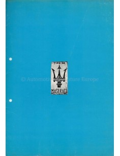 1978 MASERATI PORTFOLIO BROCHURE