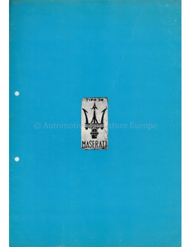 1978 MASERATI PORTFOLIO BROCHURE