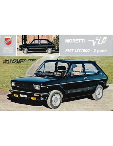1980 MORETTI 127 VIP 3 PORTE LEAFLET ITALIAANS