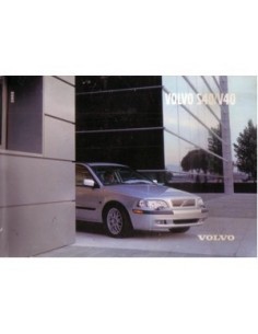 2002 VOLVO S40/V40 INSTRUCTIEBOEKJE ENGELS