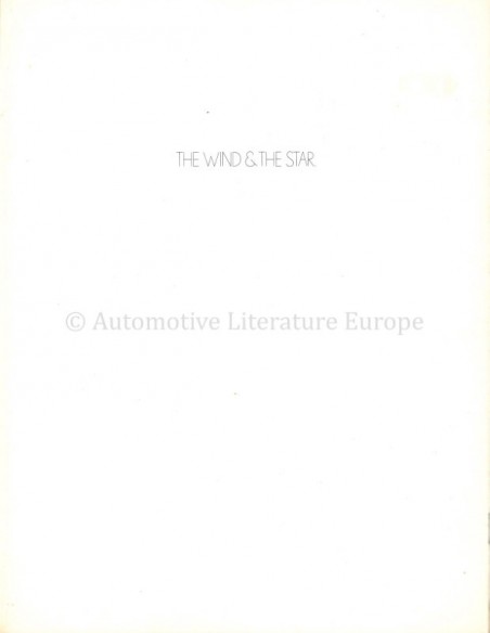 1973 MASERATI BORA / MERAK BROCHURE ENGELS (VS)