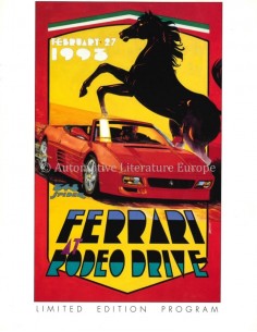 1993 FERRARI 348 SPIDER AT RODEO DRIVE PROSPEKT ENGLISCH