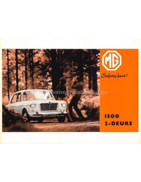 1968 MG 1300 MK II BROCHURE NEDERLANDS