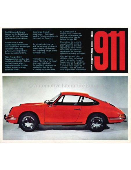 1966 PORSCHE 911 BROCHURE
