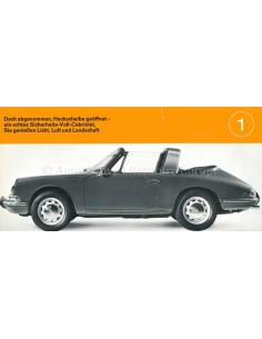 1966 PORSCHE TARGA BROCHURE GERMAN 2