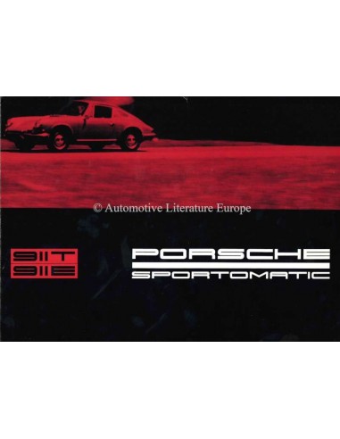 1969 PORSCHE 911T / 911E SPORTOMATIC BROCHURE GERMAN