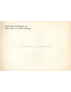 1970 PORSCHE 911 BROCHURE ENGLISH
