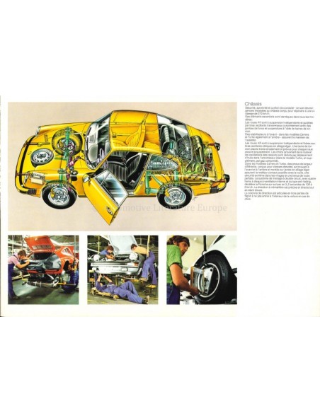 1976 PORSCHE 911 CARRERA / TURBO BROCHURE FRENCH