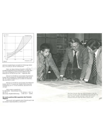 1976 PORSCHE 911 CARRERA & TURBO PROSPEKT DEUTSCH