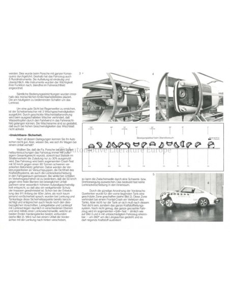 1976 PORSCHE 911 CARRERA & TURBO BROCHURE GERMAN