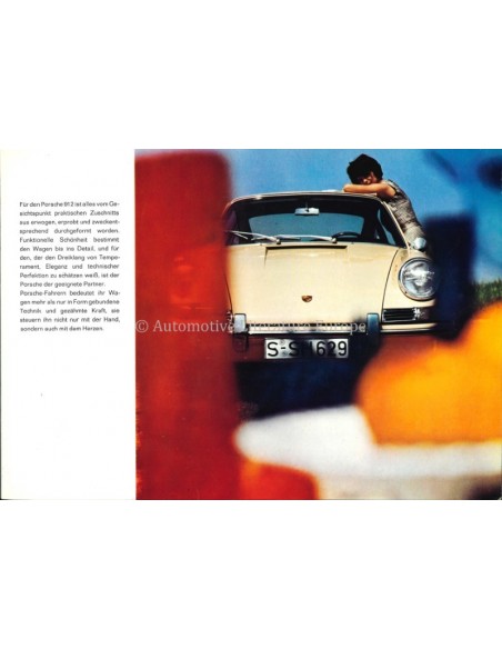 1966 PORSCHE 912 BROCHURE DUITS
