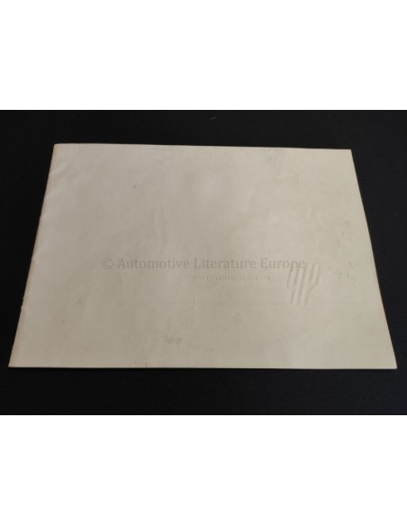 1966 PORSCHE 912 BROCHURE DUITS