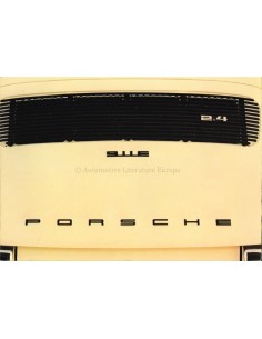 1973 PORSCHE 911 BROCHURE ENGELS