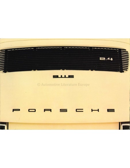 1973 PORSCHE 911 BROCHURE ENGELS