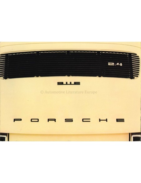 1973 PORSCHE 911 BROCHURE ENGLISH