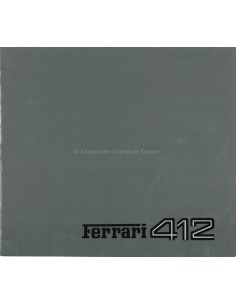 1985 FERRARI 412 BROCHURE 363/85