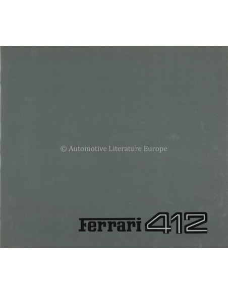 1988 FERRARI 412 PROSPEKT 363/85