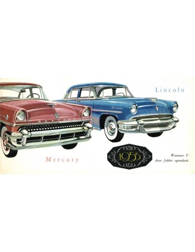 1955 MERCURY / LINCOLN BROCHURE NEDERLANDS