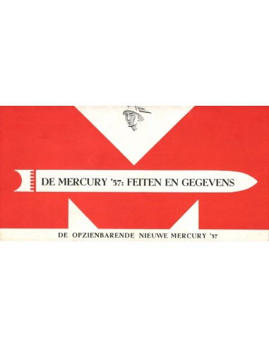 1957 MERCURY PROGRAMM PROSPEKT NIEDERLÄNDISCH