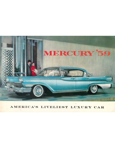 1959 MERCURY PROGRAMM PROSPEKT ENGLISCH
